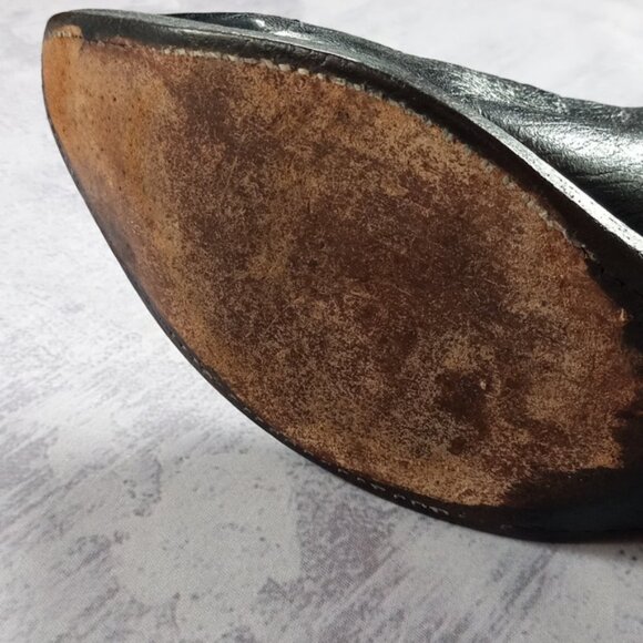 AMPUTEE VINTAGE Lucchese Cowboy Leather Boot RIGHT FOOT L000308 10.5 D 63362 - Picture 6 of 11